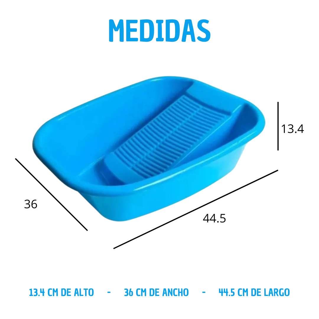 Lavadero Portátil De Plastico Multiusos Charola Lava Fácil