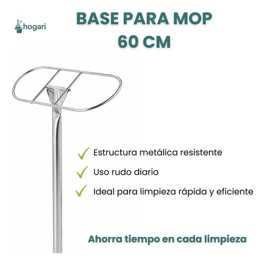 Base Metálica Para Mop Resistente 60 cm Hogari