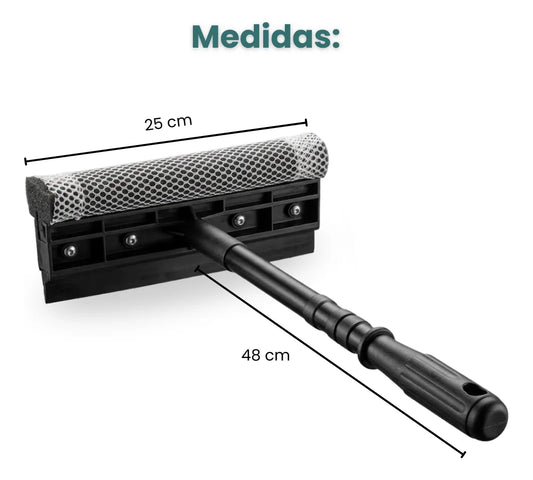 Limpia Vidrios Manual Con Jalador Y Esponja Hogari