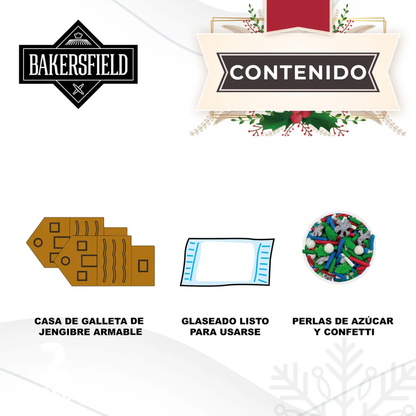 2 Casas De Jengibre Casita De Jengibre De Navidad Comestible