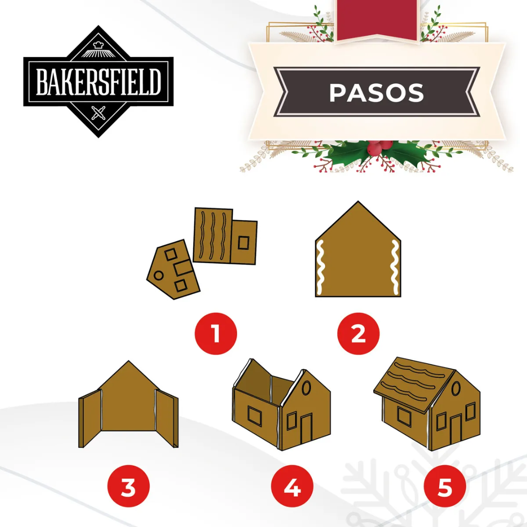 12 Casas De Jengibre Casita De Jengibre De Navidad Comestible