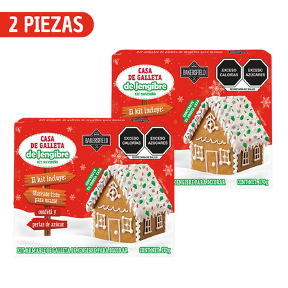 2 Casas De Jengibre Casita De Jengibre De Navidad Comestible