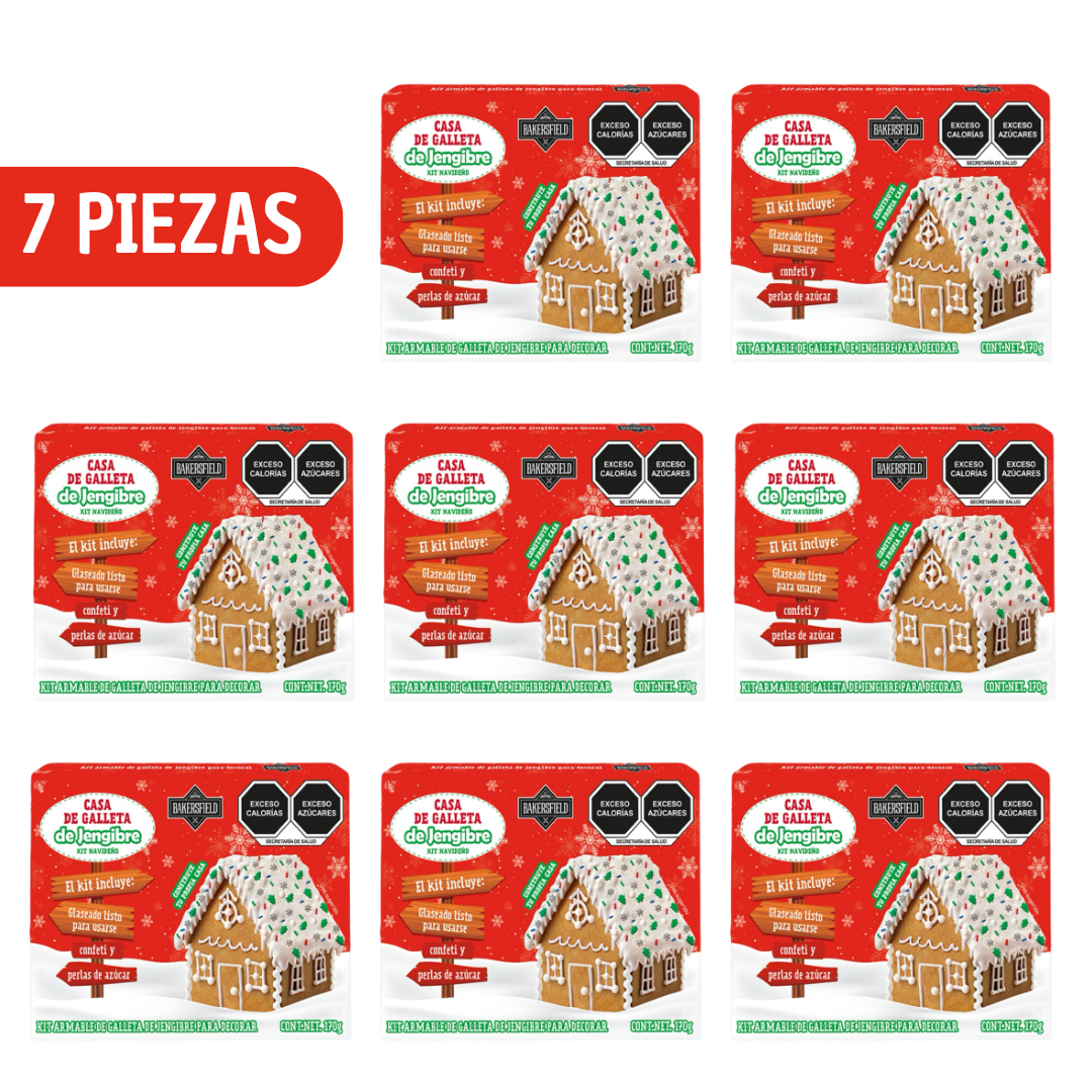 7 Casas De Jengibre Casita De Jengibre De Navidad Comestible