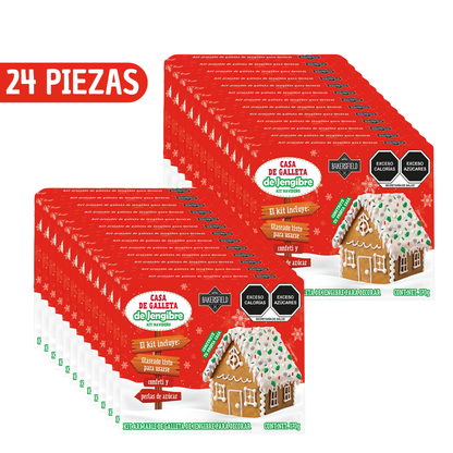 24 Casas De Jengibre Casita De Jengibre De Navidad Comestible