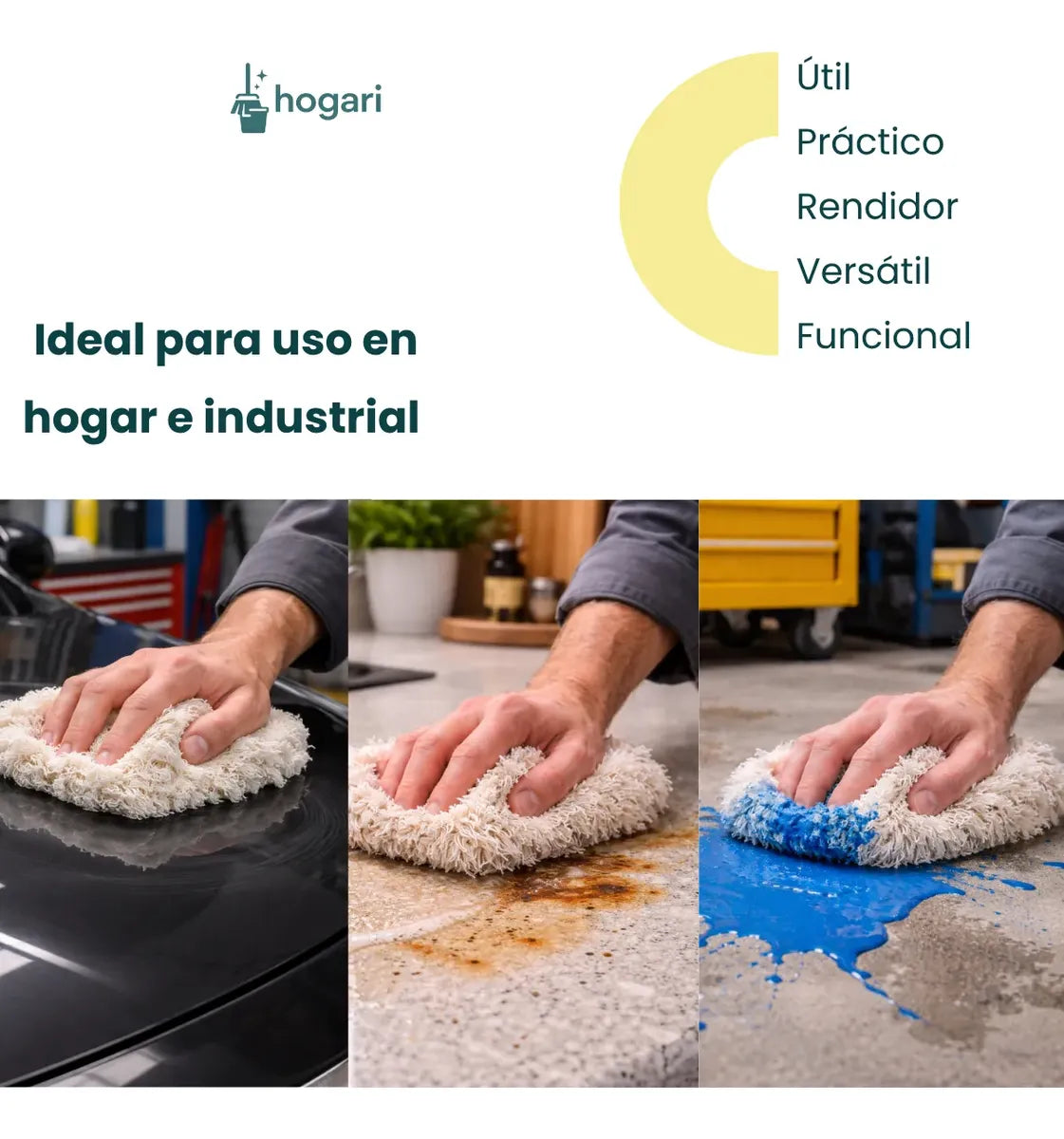 Estopa Blanca Fina De Limpieza 3 kg Hogari