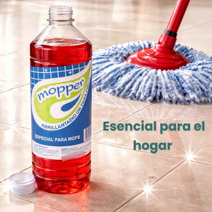 Abrillantador De Pisos Y Muebles Especial Para Mops 1 L Hogari