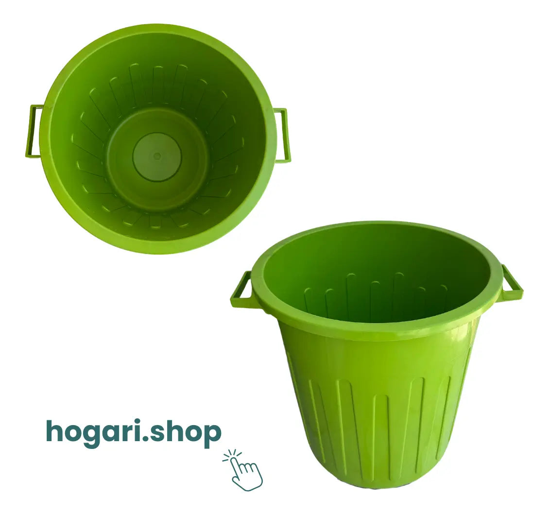 Bote de Basura de Plástico 65 Litros con tapa Hogari