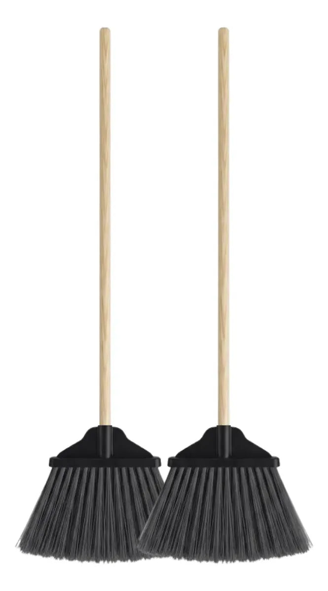 2 Escoba Tipo Abanico Grande Para Exterior