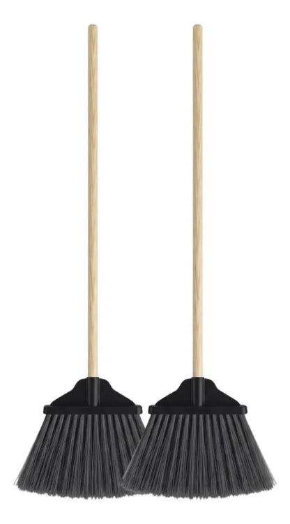 2 Escoba Tipo Abanico Grande Para Exterior