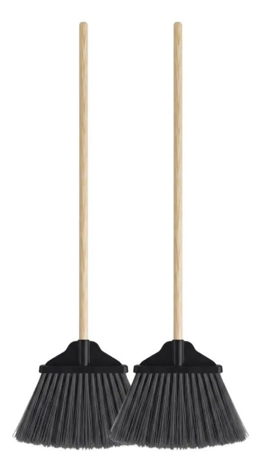 2 Escoba Tipo Abanico Grande Para Exterior