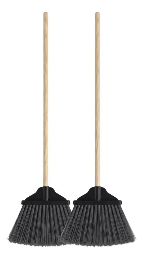 2 Escoba Tipo Abanico Grande Para Exterior