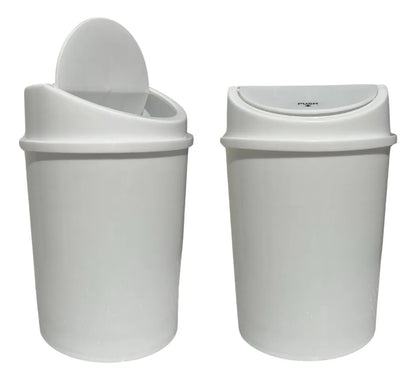 Bote De Basura Tapa Balancín Chico Cesto Papelero Oficina 10 L Hogari
