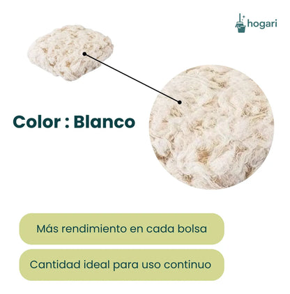Estopa Blanca Fina De Limpieza 4 kg Hogari