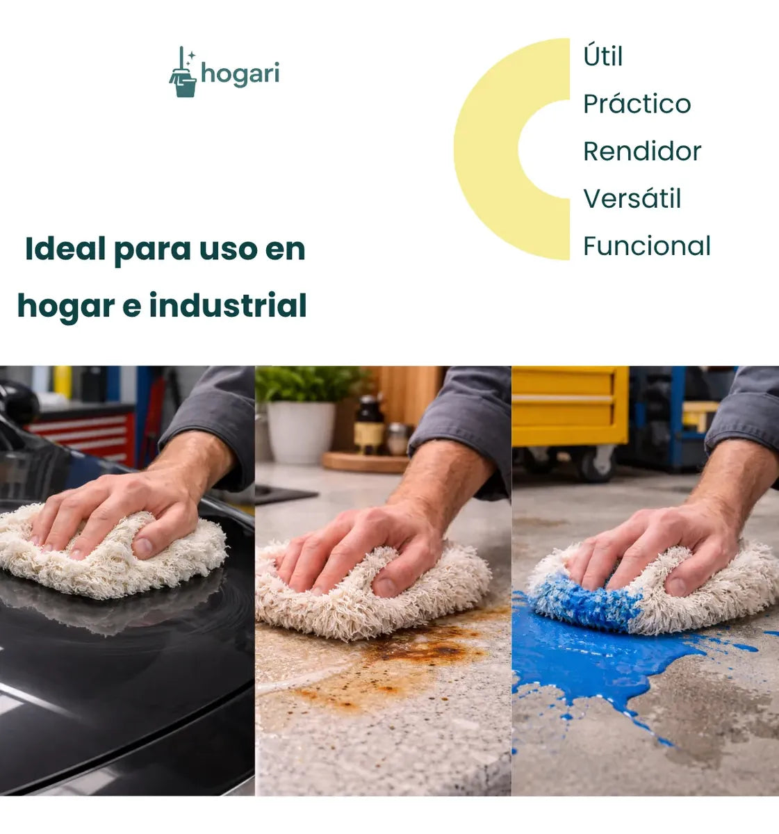 Estopa Blanca Fina De Limpieza 2 kg Hogari