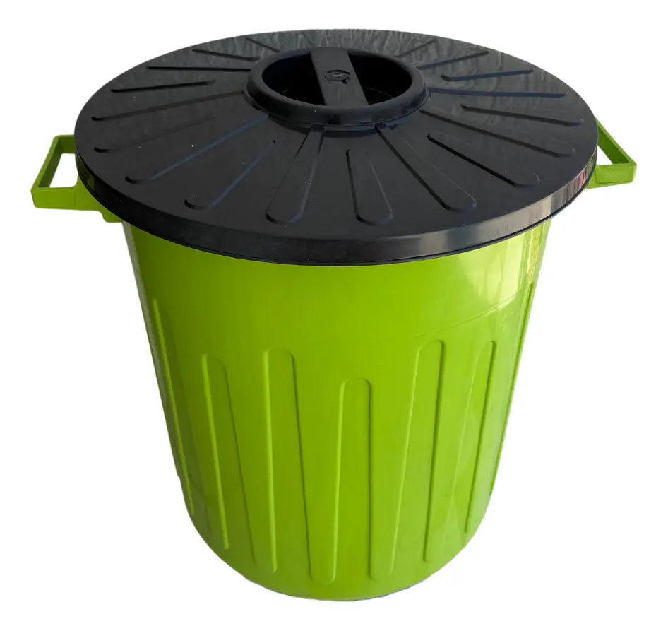 Bote De Basura Grande 65l Con Tapa