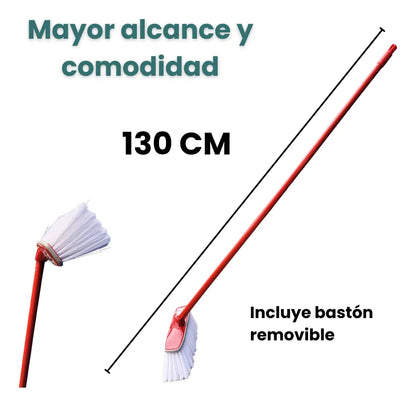 2 Cepillos Car Wash Profesional Con bastón Hogari