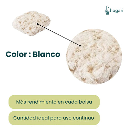 Estopa Blanca Fina De Limpieza 3 kg Hogari