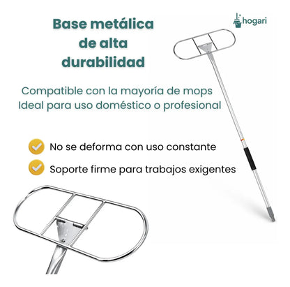 Base Metálica Para Mop Resistente 40 cm Hogari