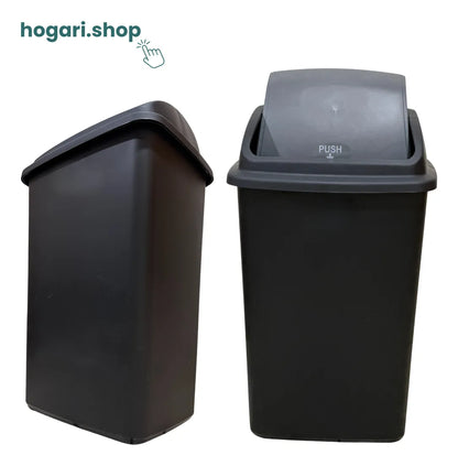 12 Botes de Basura de Plástico 50 Litros Balancin Hogari