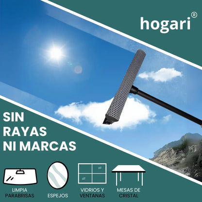 Limpiavidrios Ventanas Y Parabrisas Manual Jalador + Esponja Hogari