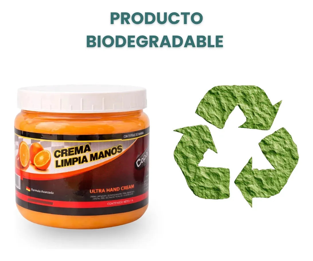 Crema Desengrasante Para Manos - Mecánicos 1 L Hogari