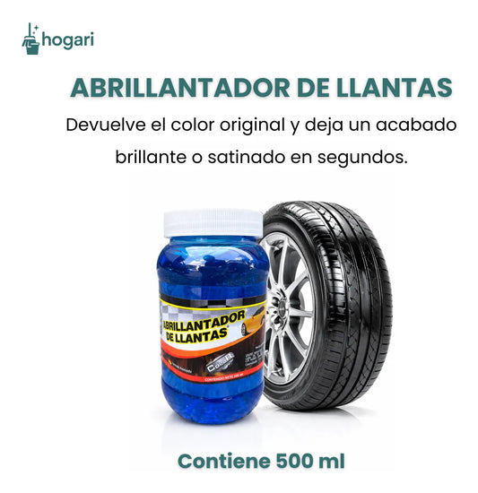 Gel Azul Abrillantador De Llantas 500 ml Hogari
