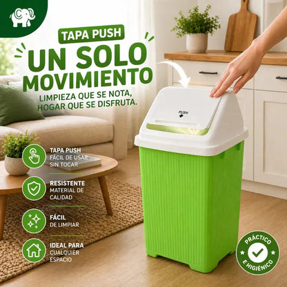 Bote de Basura de Plástico 30 Litros Balancin Hogari
