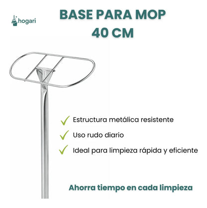 Base Metálica Para Mop Resistente 40 cm Hogari