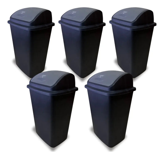 Bote De Basura 12 Pack Negro