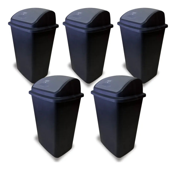 Bote De Basura 12 Pack Negro